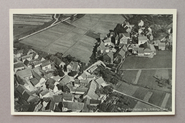 Ansichtskarte Luftbild AK Eschenau 1950er Jahre Gebäude Straße Architektur Ortsansicht Hessen